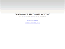 Tablet Screenshot of centraweb.co.uk